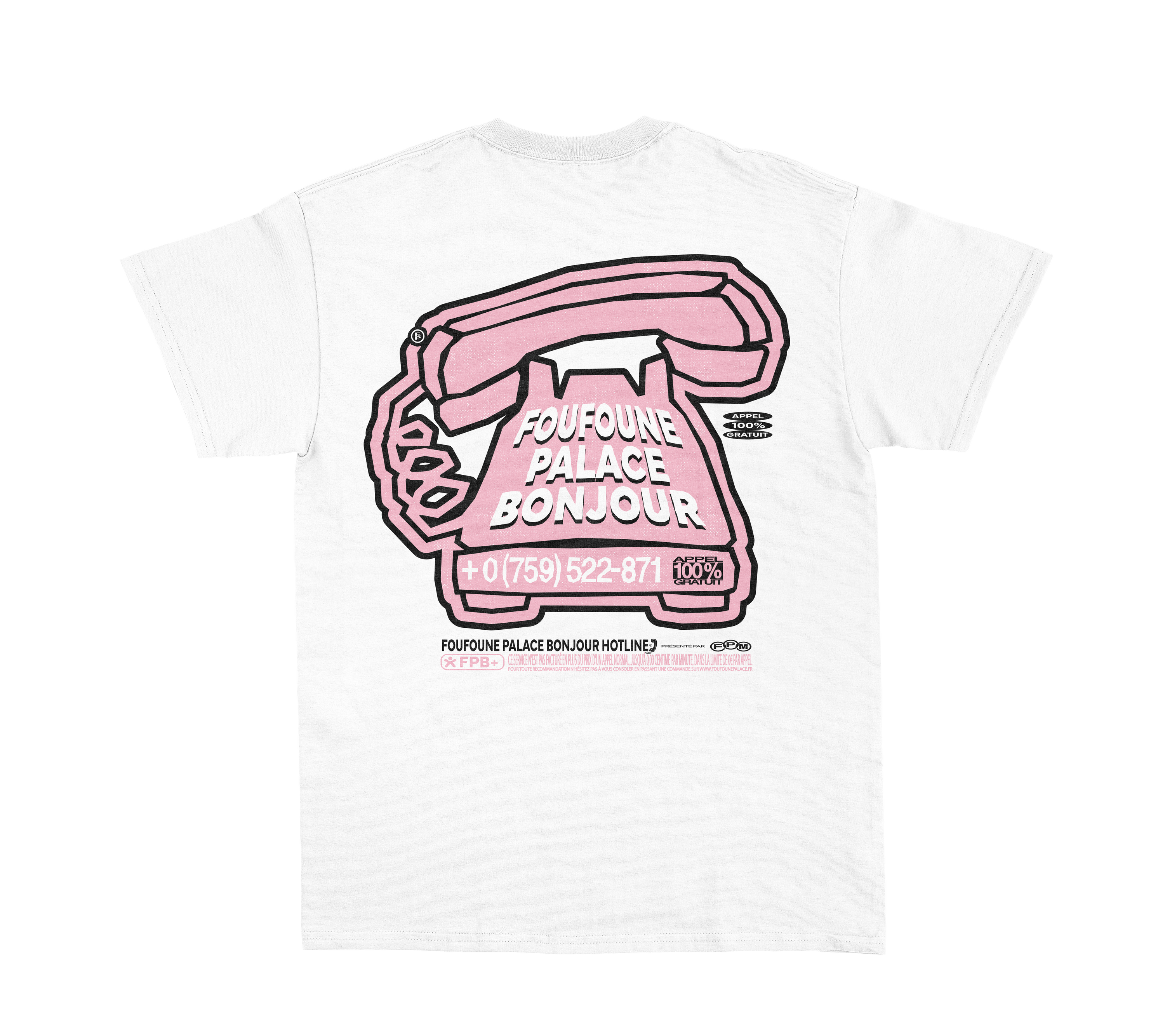 T-SHIRT "HOTLINE" - BLANC
