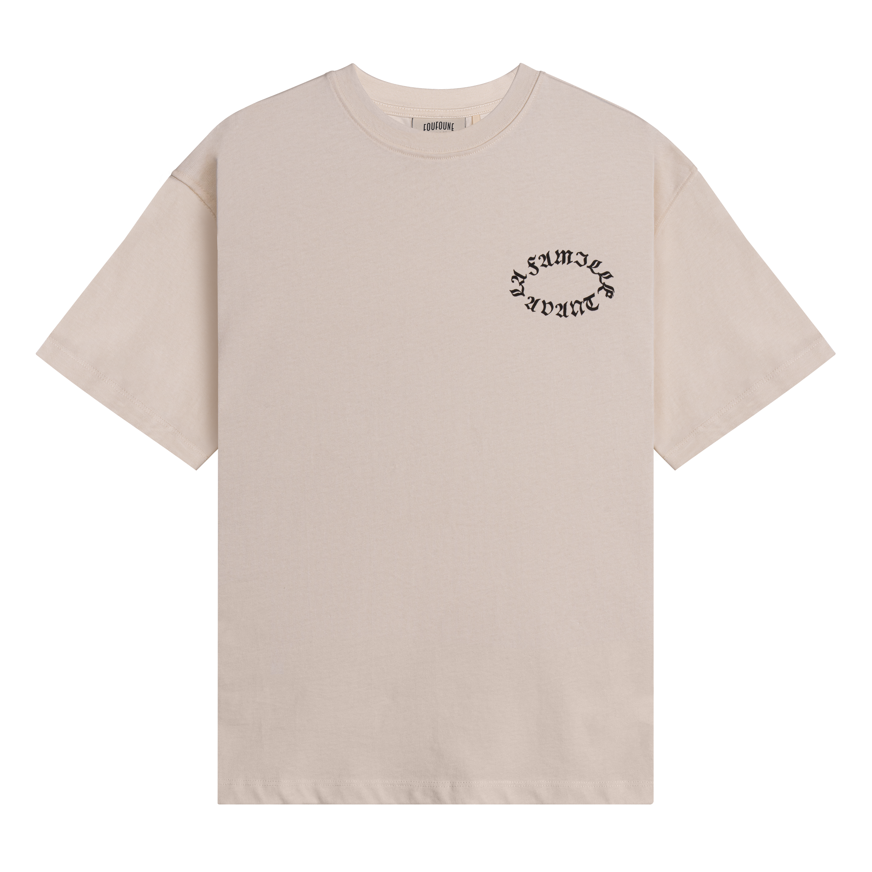 T-SHIRT "LA FAMILLE AVANT !" - CREME