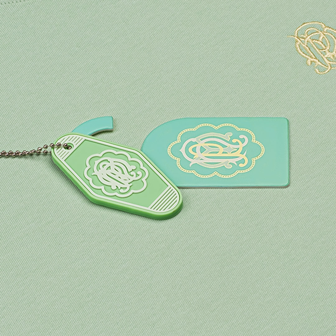 T-SHIRT PALACE MAFIA HOTELS "MONOGRAMME" - VERT