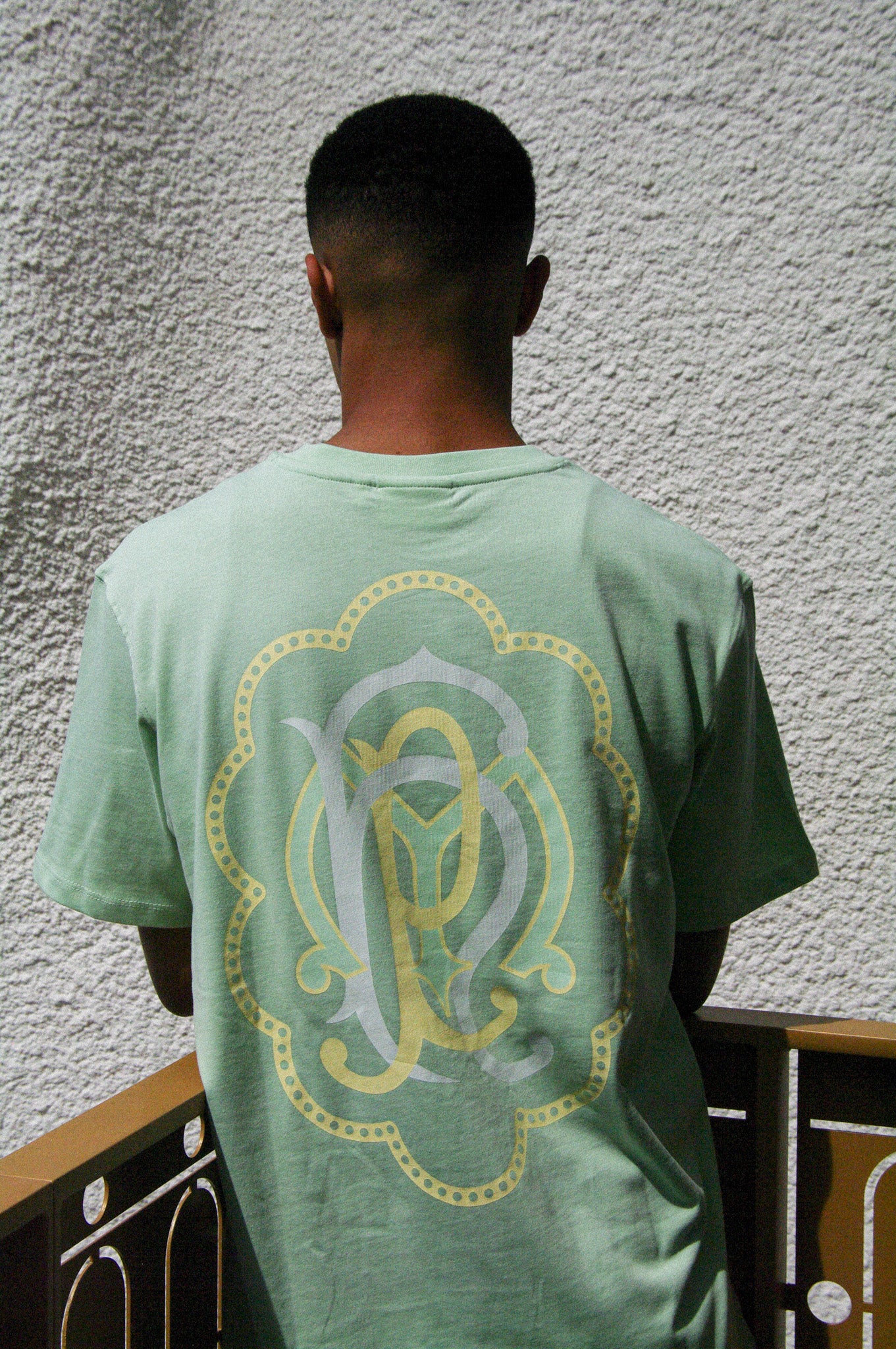 T-SHIRT PALACE MAFIA HOTELS "MONOGRAMME" - VERT