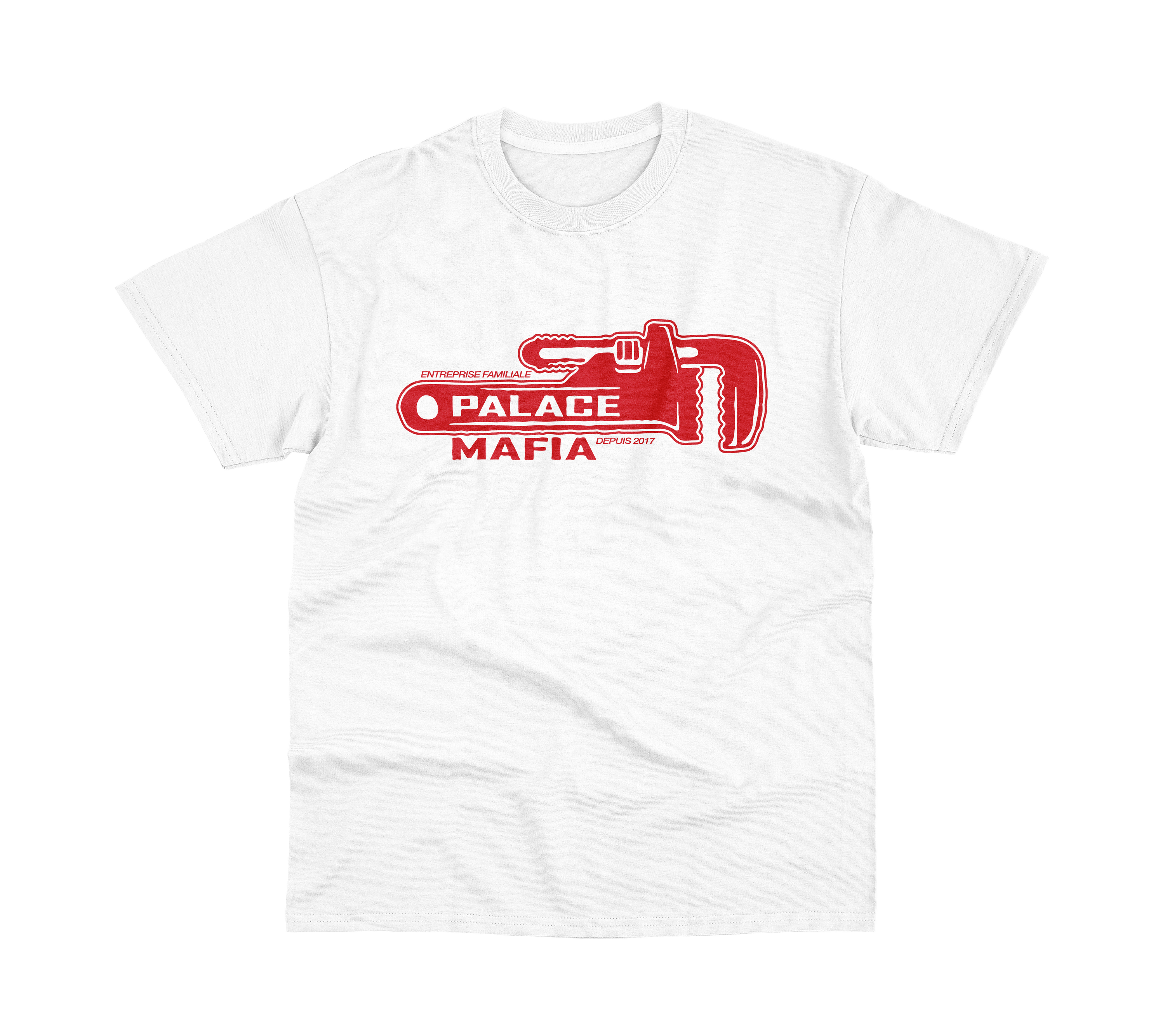 T-SHIRT "PALACE MAFIA SERVICES" - BLANC