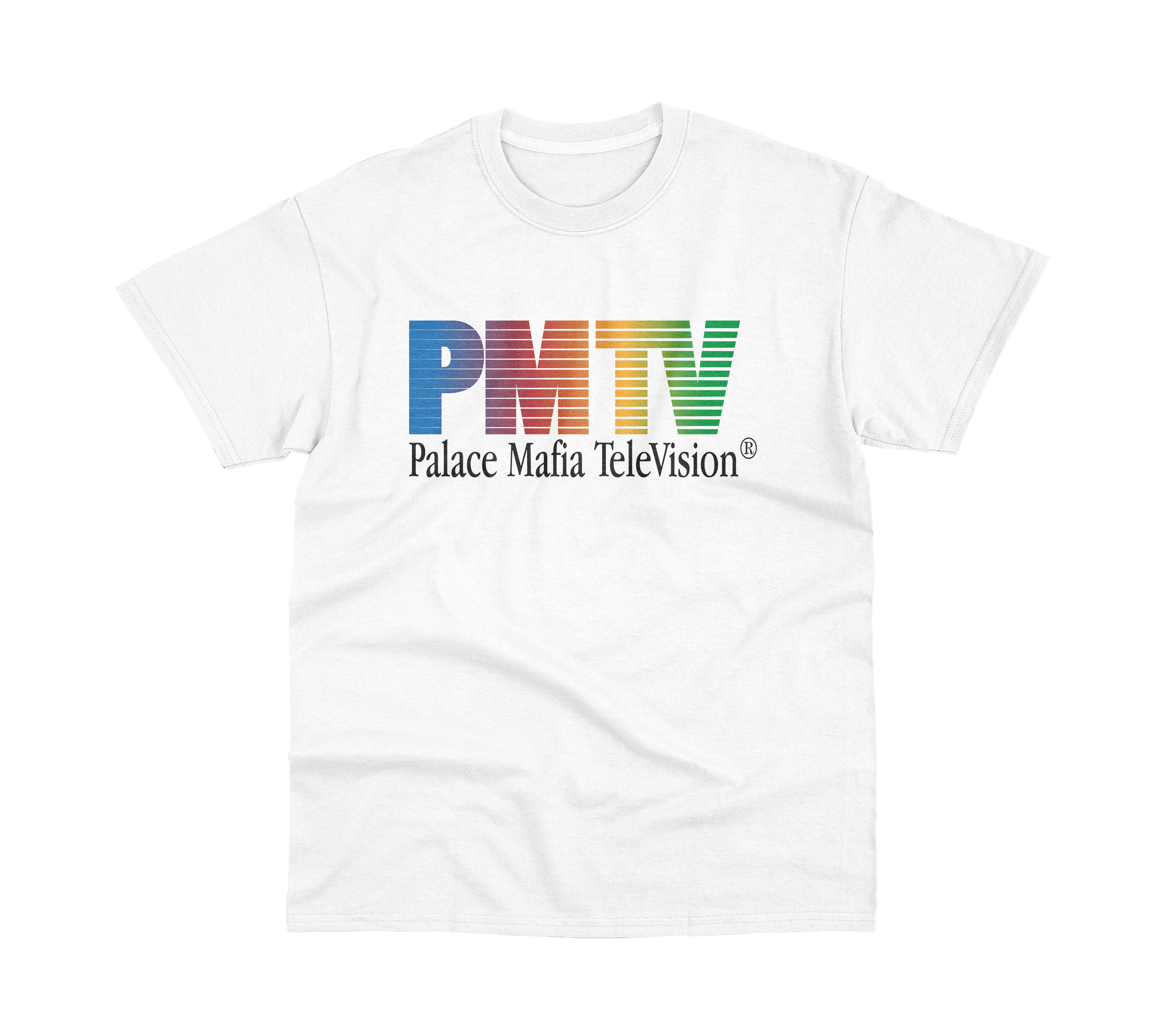 T-SHIRT "PMTV" - BLANC
