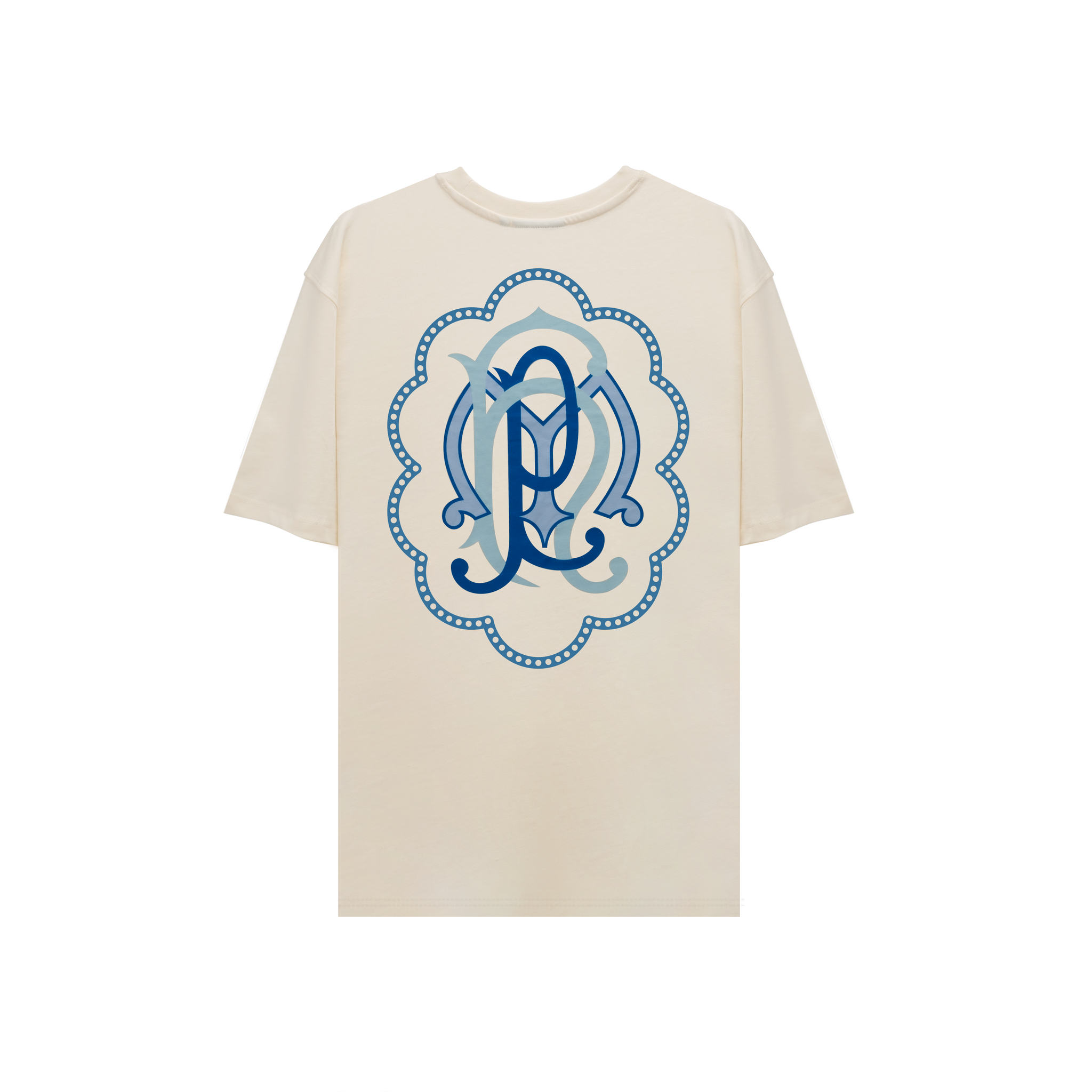 T-SHIRT PALACE MAFIA HOTELS "MONOGRAMME" - CREME